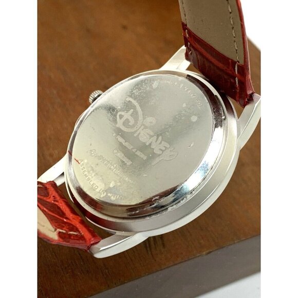Disney Mickey Mouse Women\'s Watch White Dial 35mm Red Leather Band WDS000402 main image 6